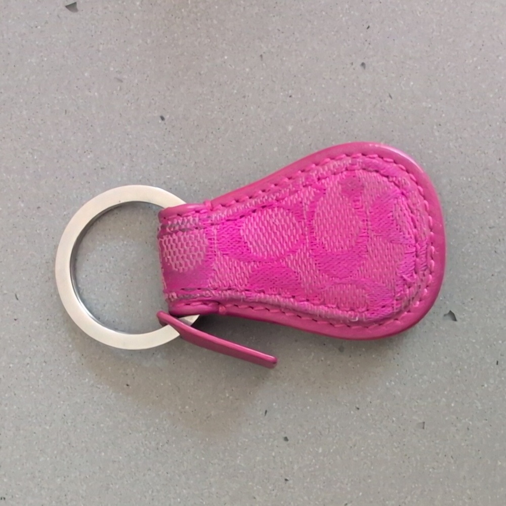 Coach Y2K Pink Keyfob